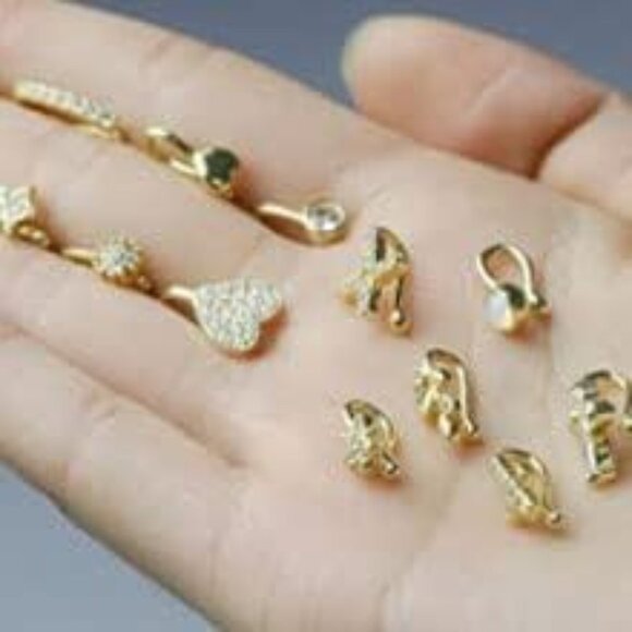 2 pair Fake Septum Fake Nose Ring Hoop For Women - Picture 6 of 6